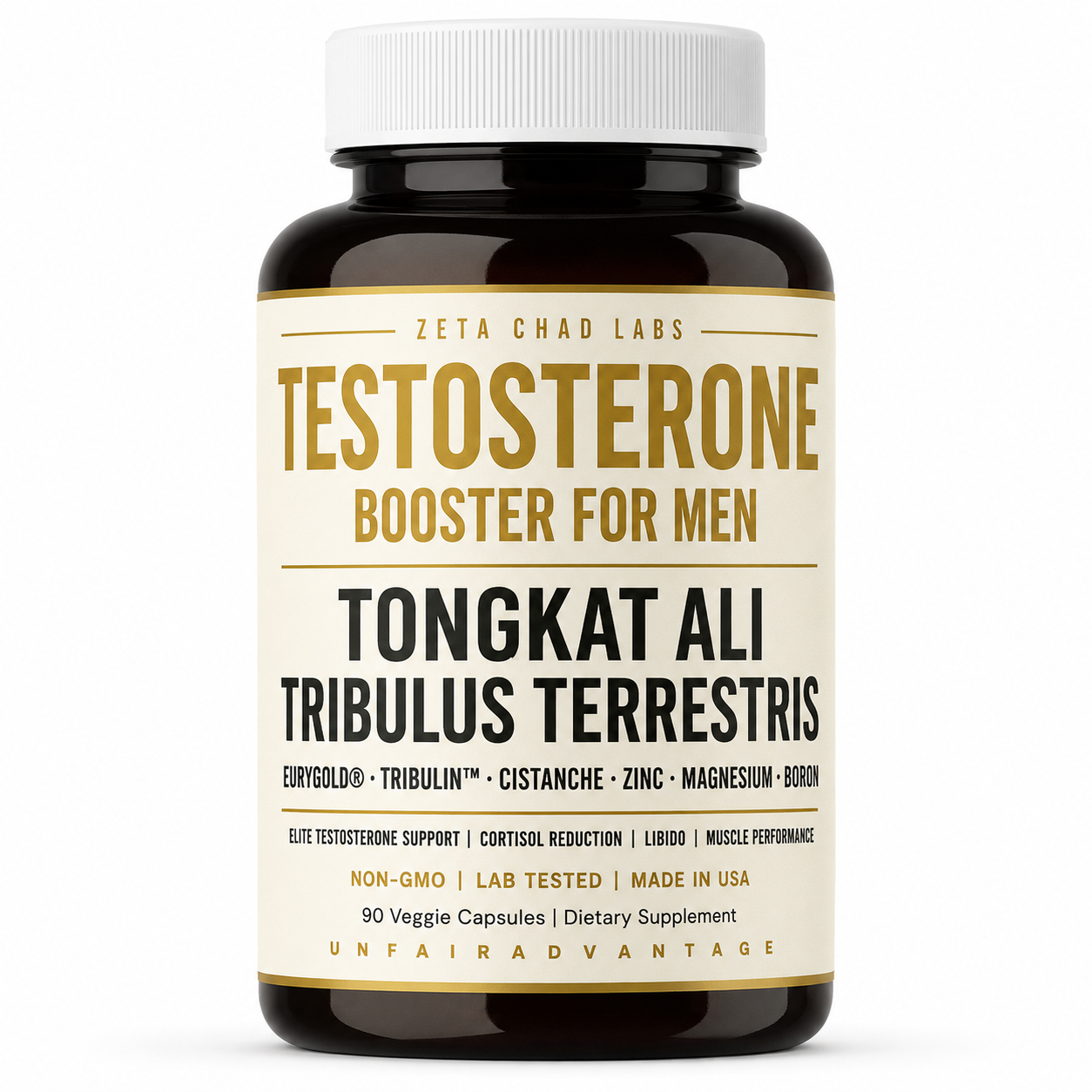 Unfair Advantage II Elite Testosterone Booster for Men with Tongkat Ali and Tribulus Terrestris