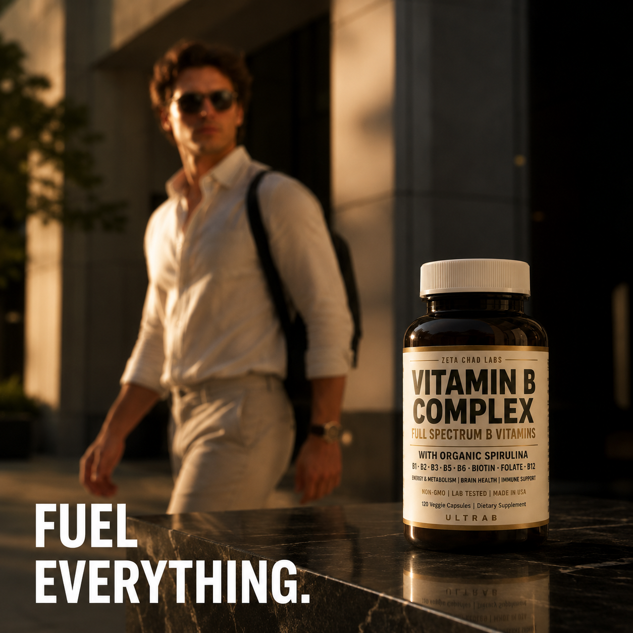 Ultra B II Full Spectrum B Vitamin Complex Infused with Spirulina