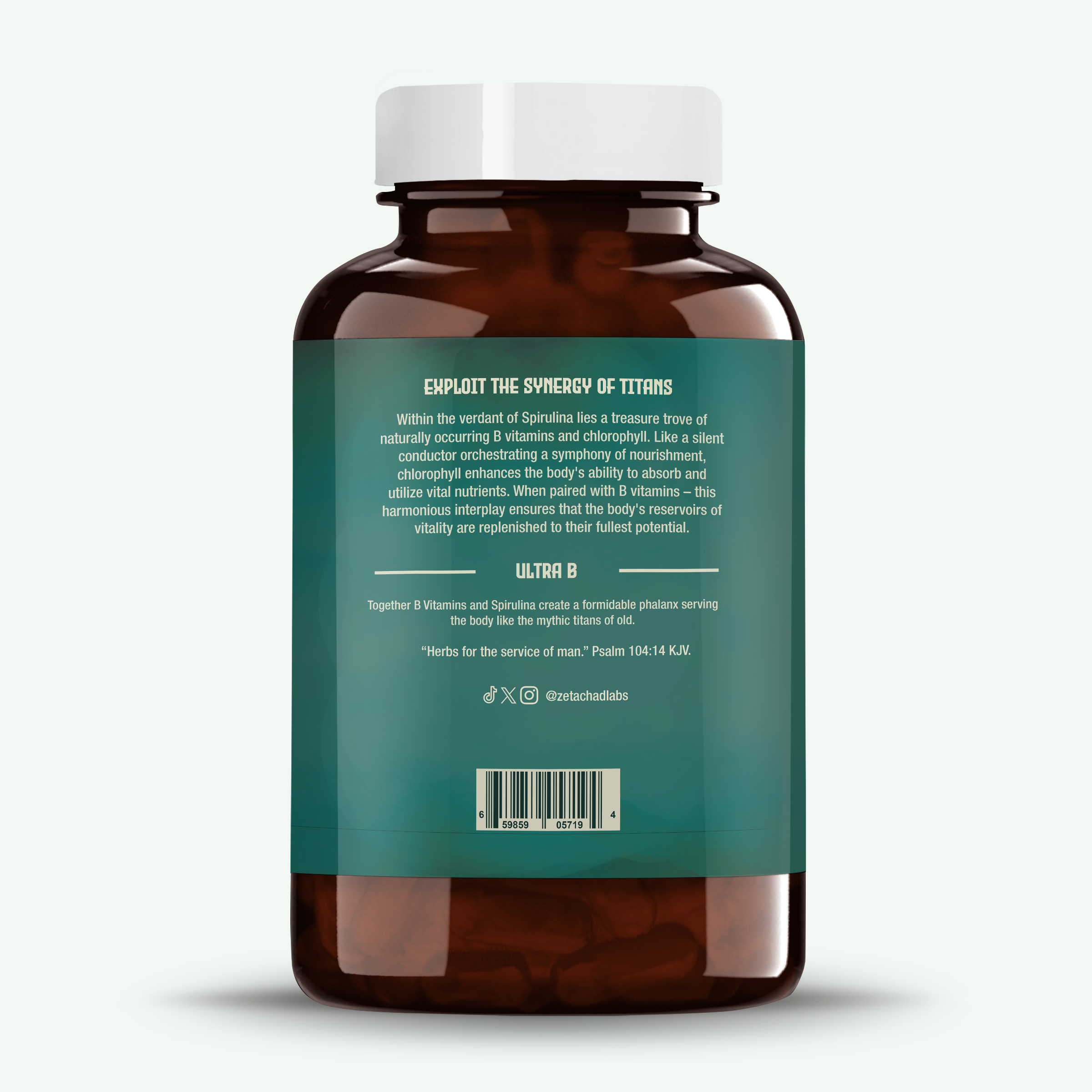 Ultra B II Full Spectrum B Vitamin Complex Infused with Spirulina